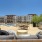 Grilling station and lush landscaping